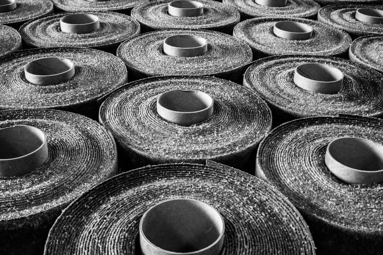 Siplast and Shell Chemical developed the styrene-butadiene-styrene asphalt blend. (SBS is synthetic rubber)