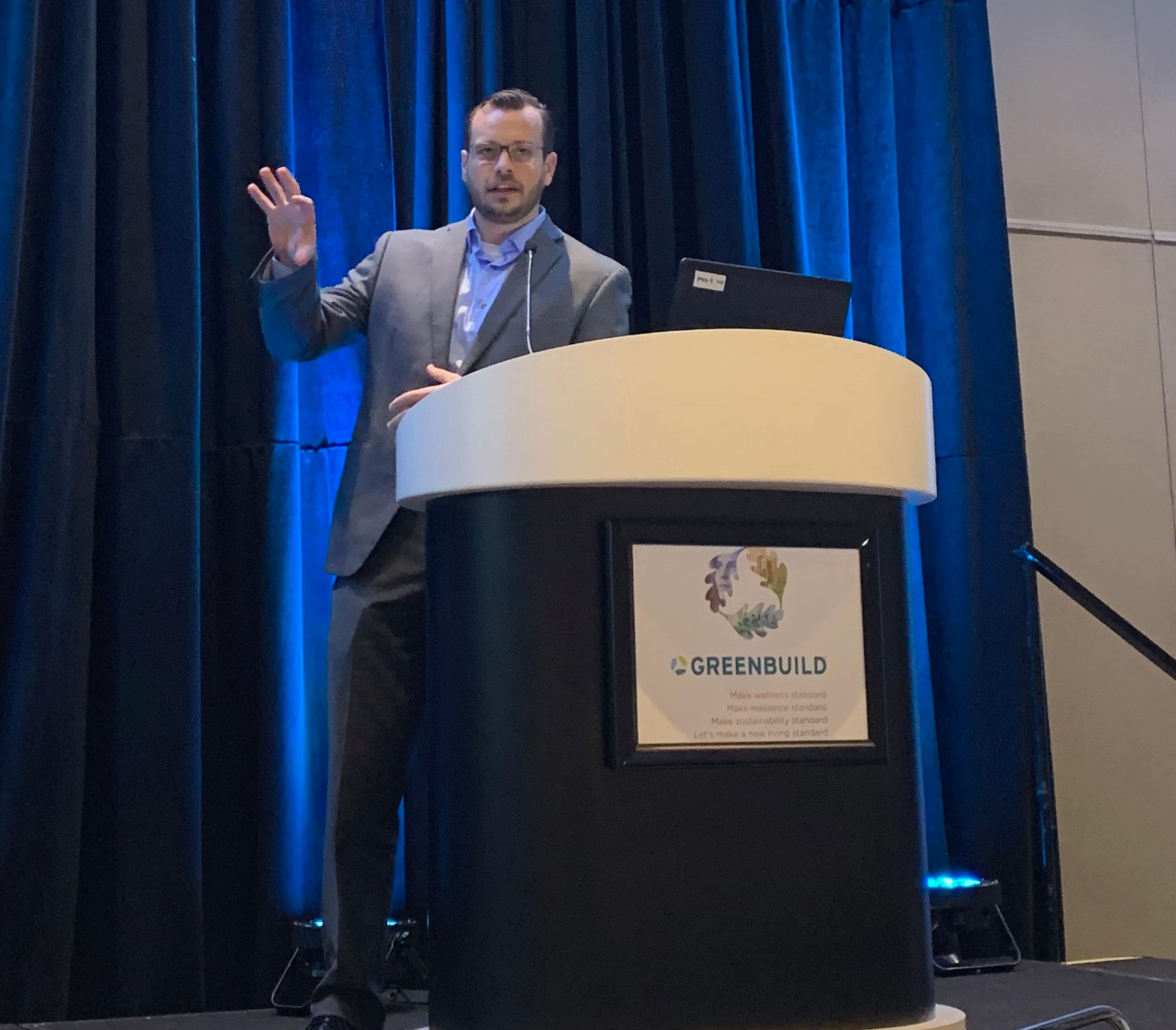 ben meyer presenting at greenbuild conference 2022