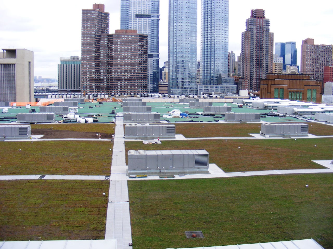 Vegetated Roof Install for Stormwater Management at the Jacob K Javits Center