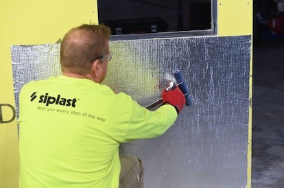 WALLcontrol Reinforced Aluminum AWB Membrane Application