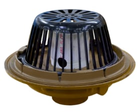 e37913a2-a6fb-4fc1-8148-41d49f621eb2 An example of a flow control drain for a blue roof system.